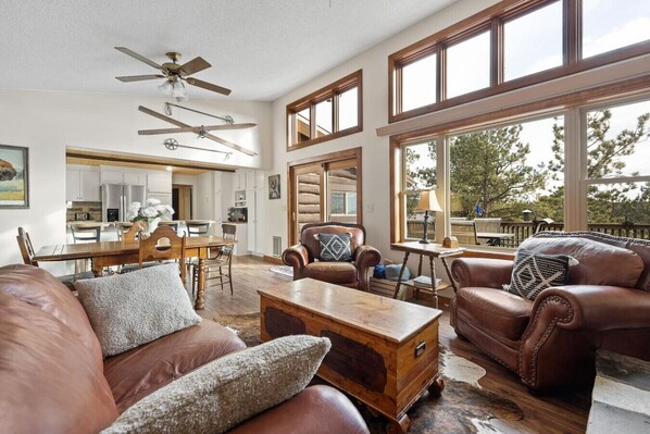 Smart TV, fireplace, foosball, books - Lookout Lodge, Close to Custer Town (Custer)