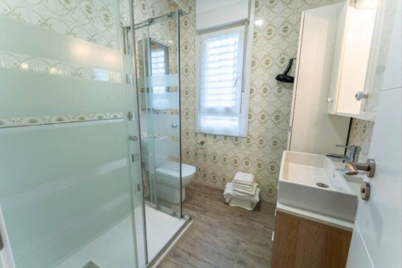 Shower, hair dryer