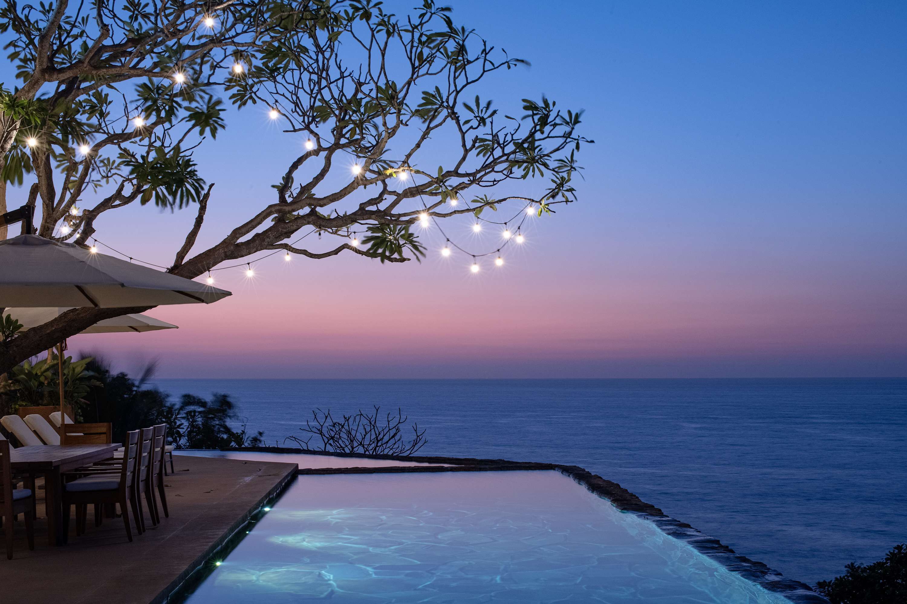 Piscine extérieure, piscine chauffée