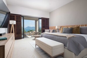 4 chambres, coffre-fort, bureau, fer et planche à repasser