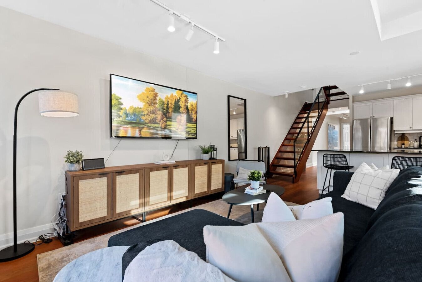 Once you enter the living room you`ll find a space that feels both luxurious and cozy, perfect for unwinding after a long day.