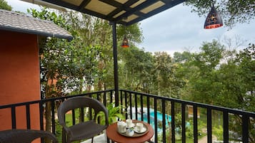 Uitzicht vanaf balkon