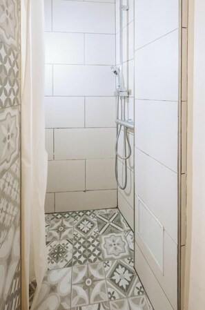 Shower, hair dryer