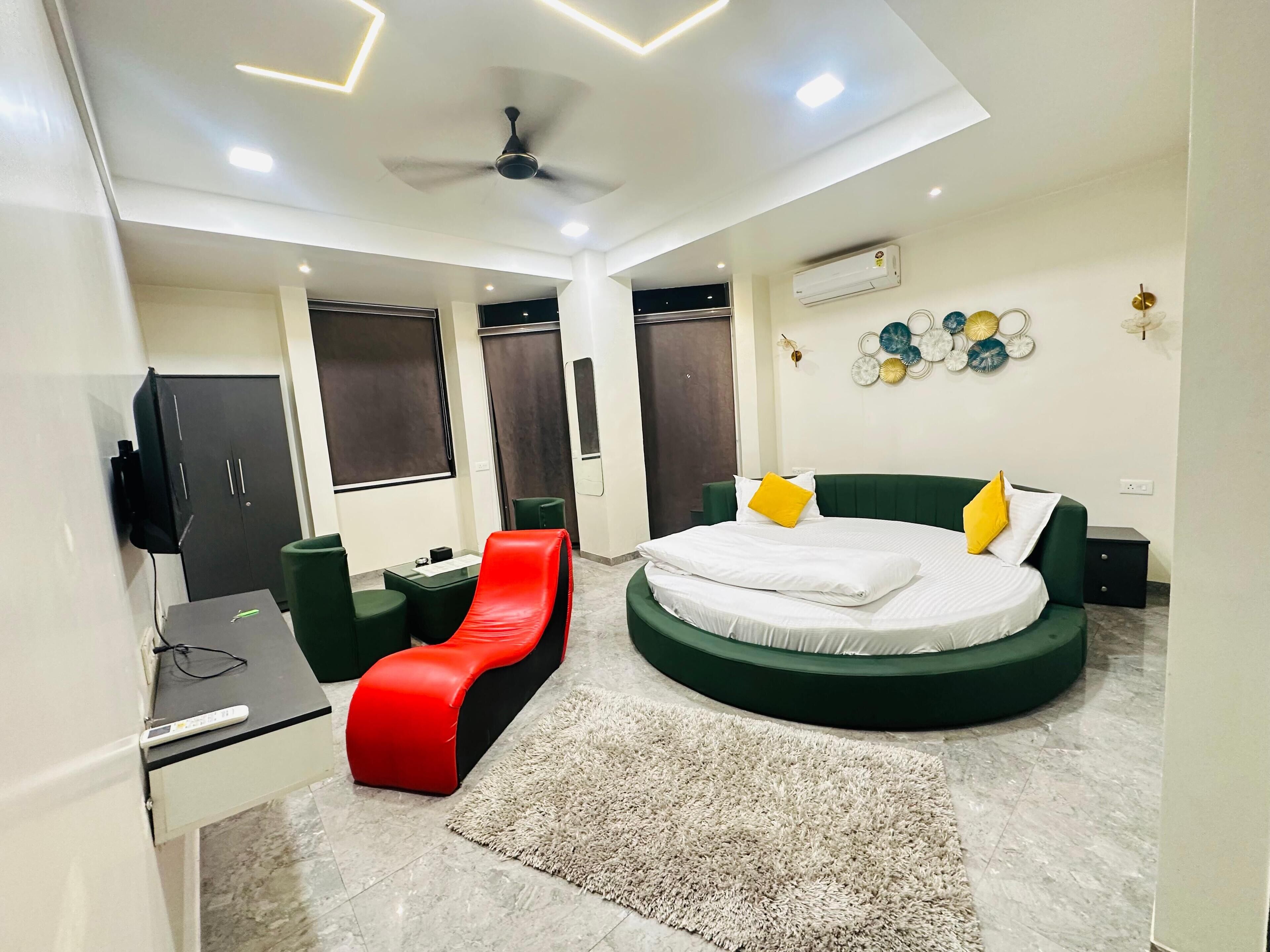 Superior tweepersoonskamer, uitzicht op de stad | Gratis wifi, beddengoed