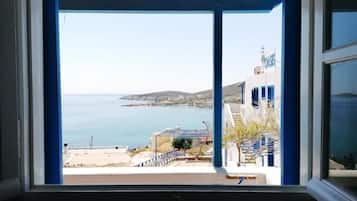 Estudio familiar, cocina, vista a la bahía | Wifi gratis y ropa de cama