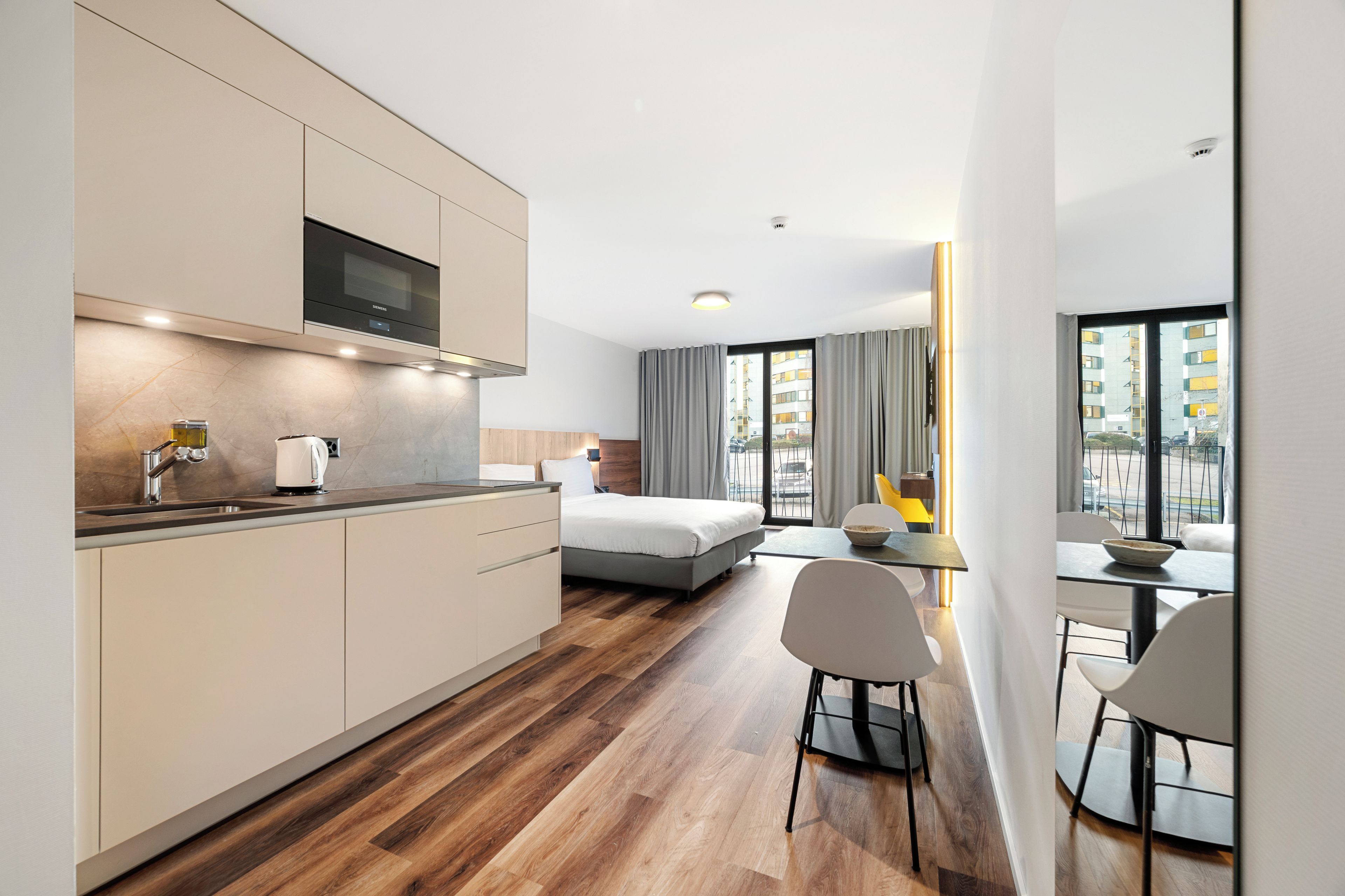 Superior Studio | Hypo-allergenic bedding available, desk, laptop workspace, soundproofing