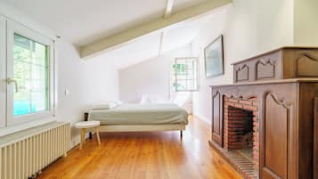 5 slaapkamers, een strijkplank/strijkijzer, wifi, beddengoed