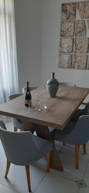 Family Apartment, Balcony | Living area | Flat-screen TV - Dr. J. Spon Apartment (Nafpaktos)