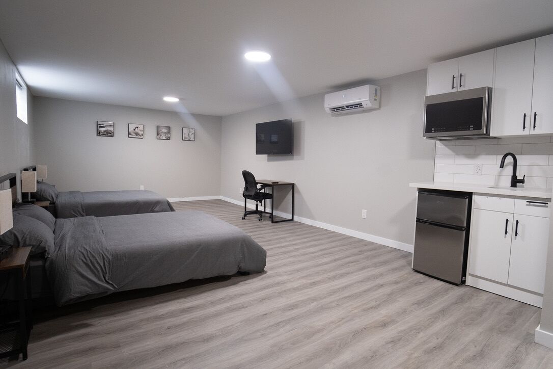 Comfort fyrbäddsrum - icke-rökare | Skrivbord, arbetsyta för laptop och gratis wi-fi