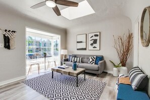 House, Multiple Beds, Patio, City View | Living area - Blue Water Bungalow (San Diego)