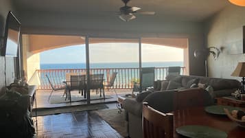 TV, DVD player, books