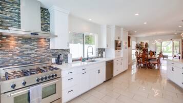 House, Multiple Beds, Pool Access, Partial Ocean View | Private kitchen | Coffee/tea maker