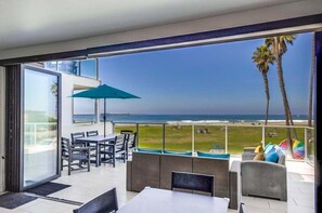 Condo, Multiple Beds, Balcony, Beach View | Outdoor dining