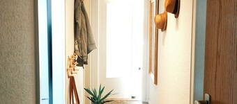 Bright vacation apartment near bathing lake with garden.  Family and pet friendly!