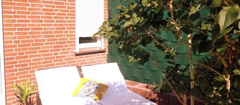 Bright vacation apartment near bathing lake with garden.  Family and pet friendly!