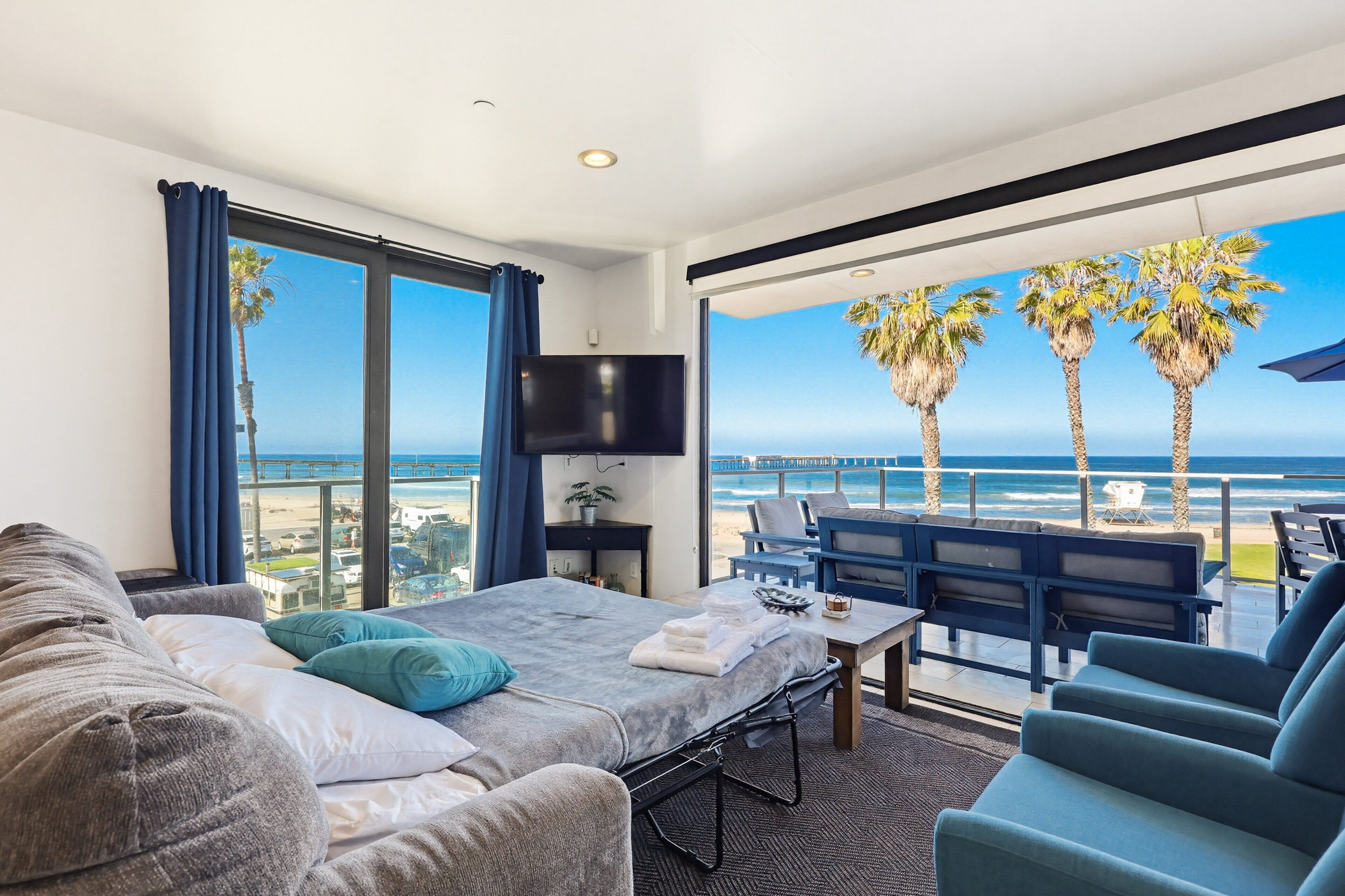 Condo, Multiple Beds, Balcony, Beach View | 3 bedrooms, individually decorated, individually furnished, bed sheets