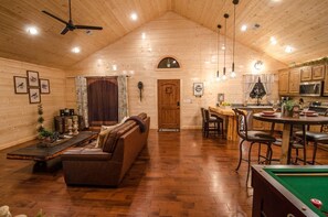 Interior - As You Wish Cabin in a romantic honeymoon cabin.  Outdoor Hot Tub (Broke Bow)