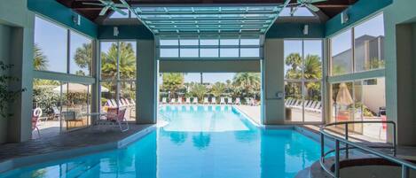 Indoor pool, a heated pool