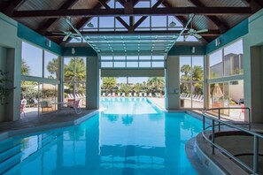 Indoor pool, a heated pool