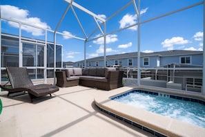 House, Multiple Beds (1153 KS -Luxury Oasis 5BR/5BA Home, P) | Outdoor spa tub - 1153 KS -luxury Oasis 5br/5ba Home, Private Pool (Davenport)