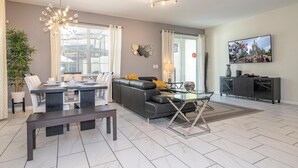 Condo, Multiple Beds (3085 TS - Opulent 5 BR Townhome Priva) | Living area - 3085 TS - Opulent 5 BR Townhome Private Pool (Kissimmee)