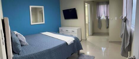 1 soverom, strykejern/-brett, wi-fi og sengetøy