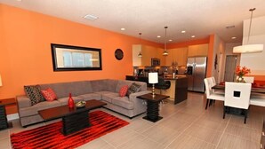 Condo, Multiple Beds (17413 PA - Serenity Luxury Pool Villa) | Living area - 17413 PA - Serenity Luxury Pool Villa: 3BR Bliss (Clermont)