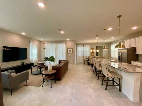 House, Multiple Beds (8949 CB - Exquisite Luxury Home with ) | Living area - 8949 CB - Exquisite Luxury Home With Pool Retreat (Kissimmee)