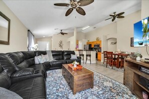 House, Multiple Beds (112 CA - 4BR Mickey's Tranquil Haven ) | Living area - 112 CA - 4BR Mickey's Tranquil Haven at Solana Resort (Davenport)