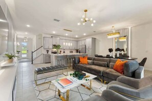 Smart TV, fireplace - 5BR Luxury Home w/Pool & Resort Perks, Near Disney (Kissimmee)
