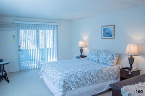 2 bedrooms, iron/ironing board, travel crib, internet