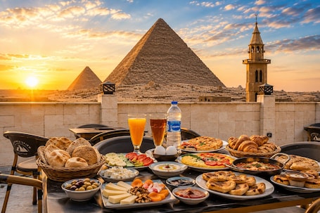 Restaurant. Nut Pyramids View
