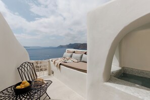 豪華套房, 海景 | 露台/庭院