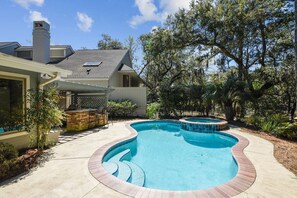 A heated pool