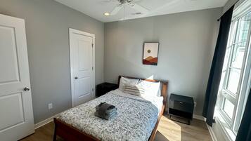 1 bedroom, iron/ironing board, travel crib, WiFi