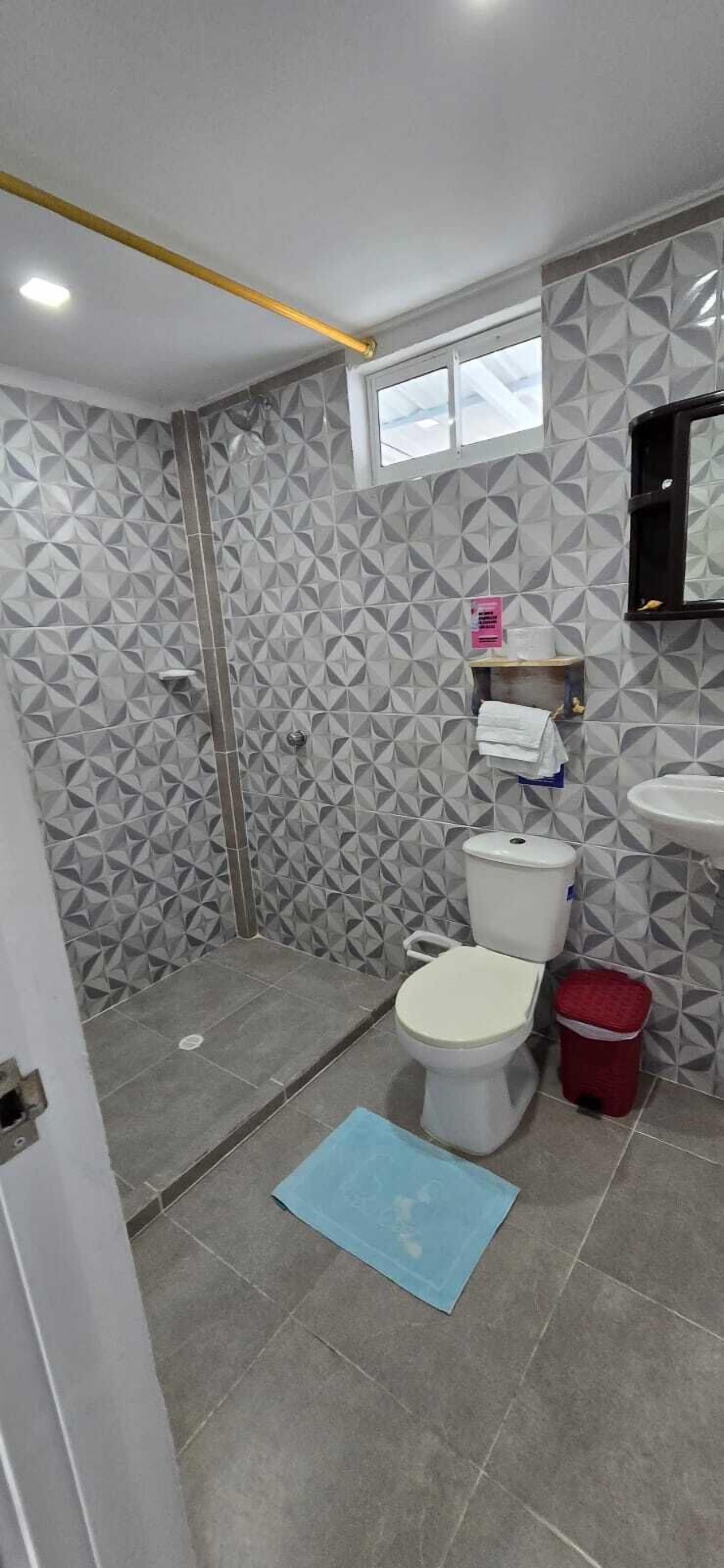 Double or Twin Room, 1 Double Bed, Balcony, Sea View | Bathroom