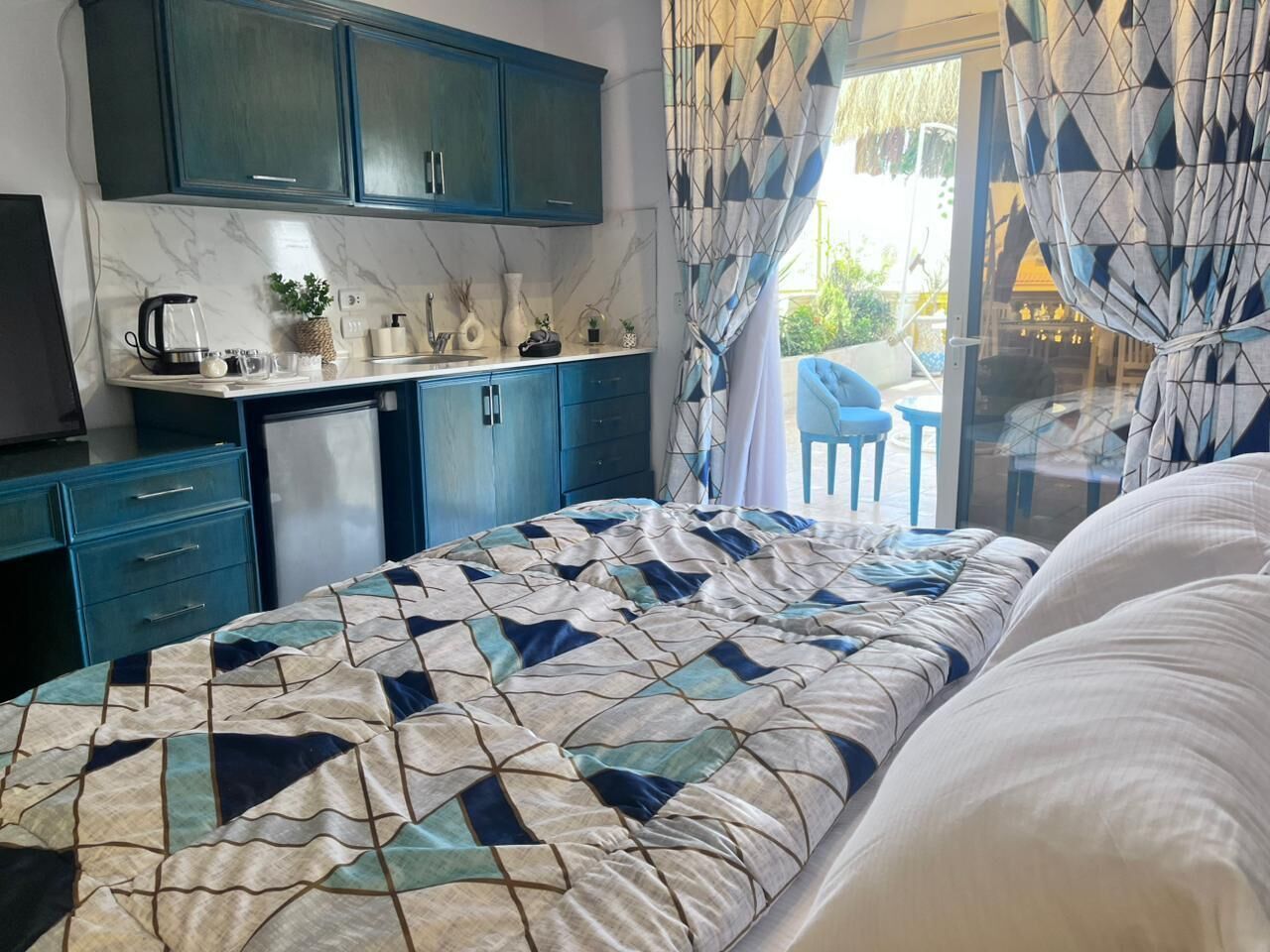 Økonomistudio, 1 kingsize-seng, ikke-røyk, tekjøkken | Eget kjøkken | Vannkoker