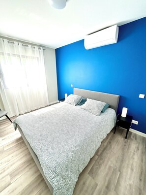 2 bedrooms, iron/ironing board, travel crib, WiFi