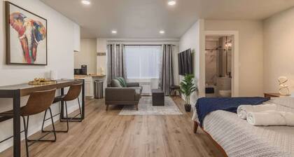 Modern downtown suite king bed