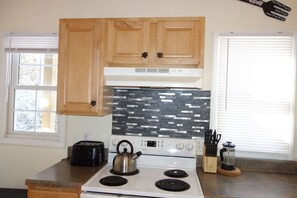 Fridge, microwave, oven, stovetop - Mountain home in Newland (Newland)