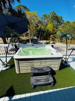 Terrace/patio - Family ranch with Jacuzzi, clewiston, okeechobee, labell, (bring your pet)  (Clewiston)