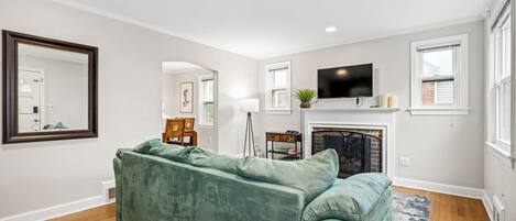 Smart-tv, een muziekbibliotheek en een printer