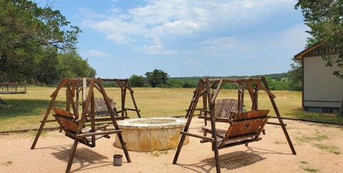 The Most Peaceful Hill Country Cabin with Swimming Hole, Firepit,  & Pool Table