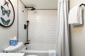 Hair dryer, towels
