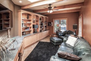 House, Multiple Beds, Jetted Tub, Mountain View (Unit 192) | Living area | Fireplace - Almost Heaven (Ruidoso)