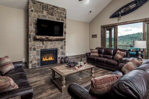 House, Multiple Beds, Patio, Mountain View (Unit 177) | Living area - Grindstone Lake Lodge (Ruidoso)
