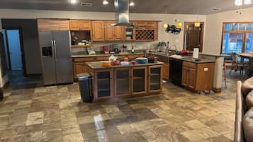 House, Multiple Beds, Hot Tub, River View (Unit 202) | Private kitchen | Coffee/tea maker