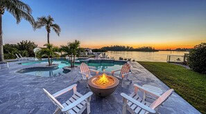 A heated pool