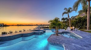 A heated pool