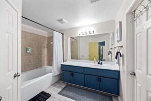 Hair dryer, towels